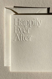 Happily Ever After | Wedding + Anniversary Letterpress Card