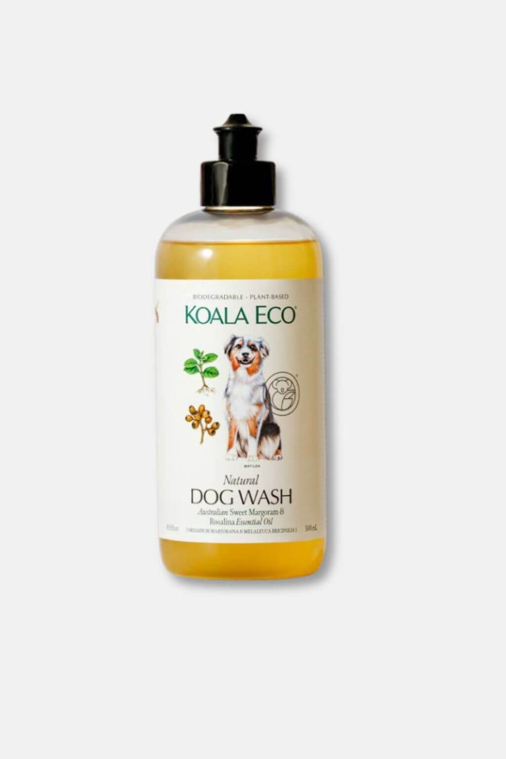 Koala Eco Natural Dog Wash bottle on a white background