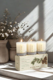 Rustic Pine | "Plant the Box" Votive Candle Trio