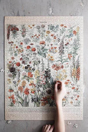 FLEURS | Adolphe Millot Botanical Jigsaw Puzzle - 1000 piece