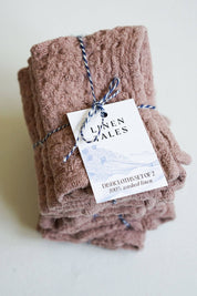 Cafe Creme Linen Waffle Dishcloth Set of 2