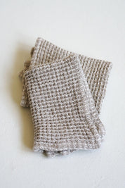 Natural Linen Waffle Dishcloth Set of 2