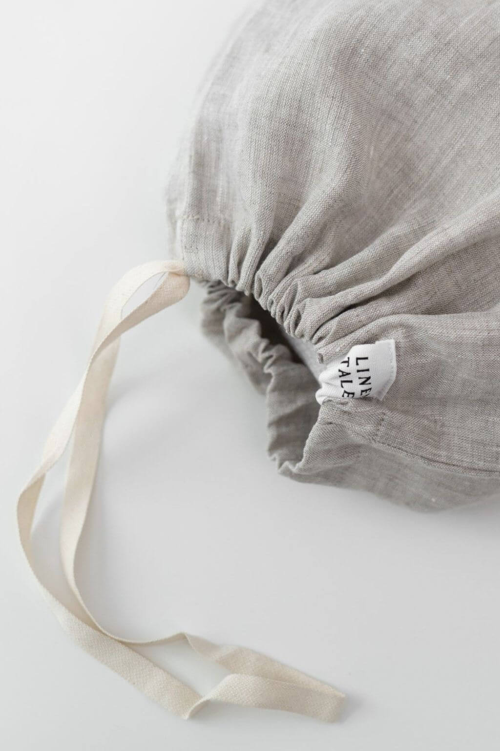 Zero Waste Melange Linen Drawstring Bags Set of 3