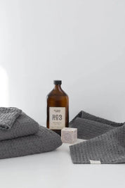 Dark Grey Honeycomb Waffle Hand Towel