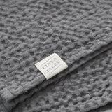 Dark Grey Honeycomb Waffle Hand Towel