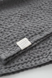 Dark Grey Honeycomb Waffle Hand Towel