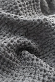 Dark Grey Honeycomb Waffle Hand Towel