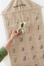 Linen Advent Calendar "Month Of Magic"