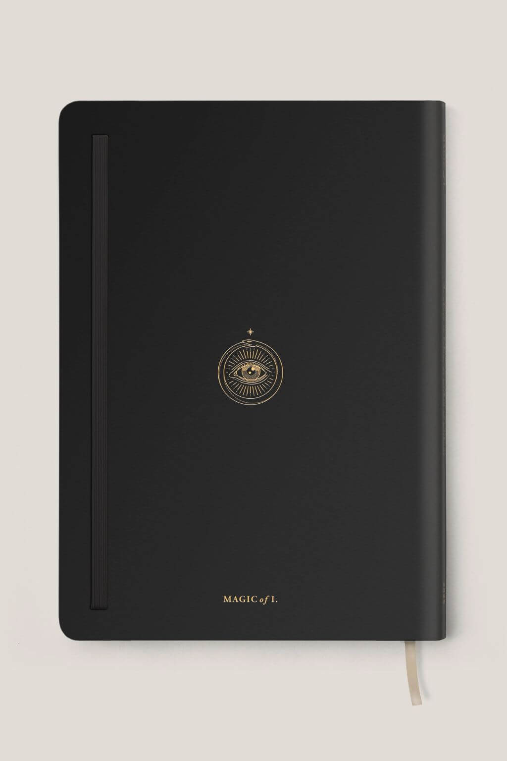 Magic of I 2026 Astrological Planner Black edition front cover with gold foil celestial eye
