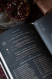 Magic of I 2026 planner interior showing March astrology transits and lunar events