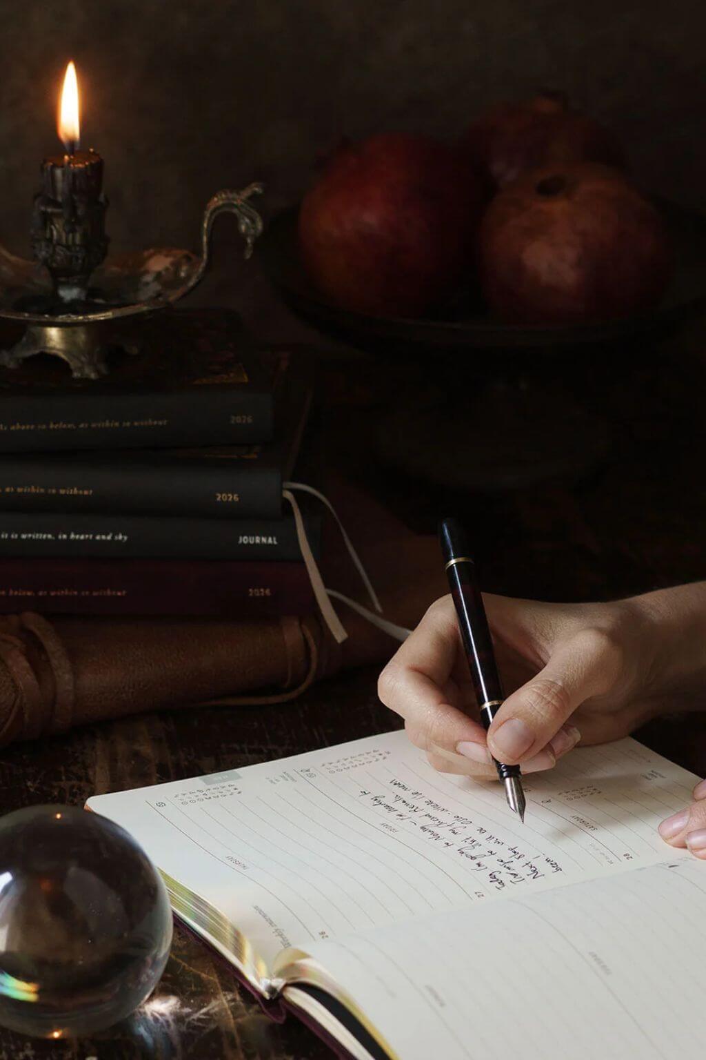 Magic of I 2026 astrological planner interior daily journaling pages with date layout