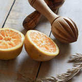 Natural Olive Wood Handcrafted Citrus Reamer Juicer