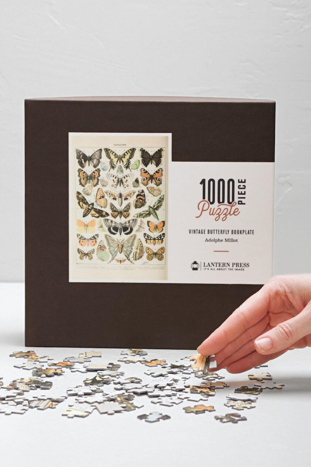 PAPILLONS | Adolphe Millot Butterflies Jigsaw Puzzle - 1000 Piece