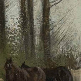 Chevaux au Repos | Vintage Horse Art Print