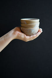 Handcrafted Ceramic Dipping Bowl, Sandstone