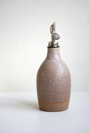 Handcrafted Ceramic Oil Bottle, Sandstone