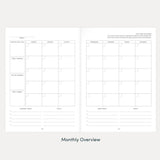 The Self Care Planner, Weekly Edition, Navy Blue Linen