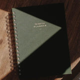 The Self Care Planner, Weekly Edition, Fern Green Linen