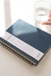 The Self Care Planner, Weekly Edition, Navy Blue Linen