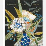 Blue Polka Floral | Birthday Card