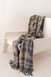 Recycled Wool Blanket in Buchanan Natural Tartan