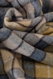 Recycled Wool Blanket in Buchanan Natural Tartan