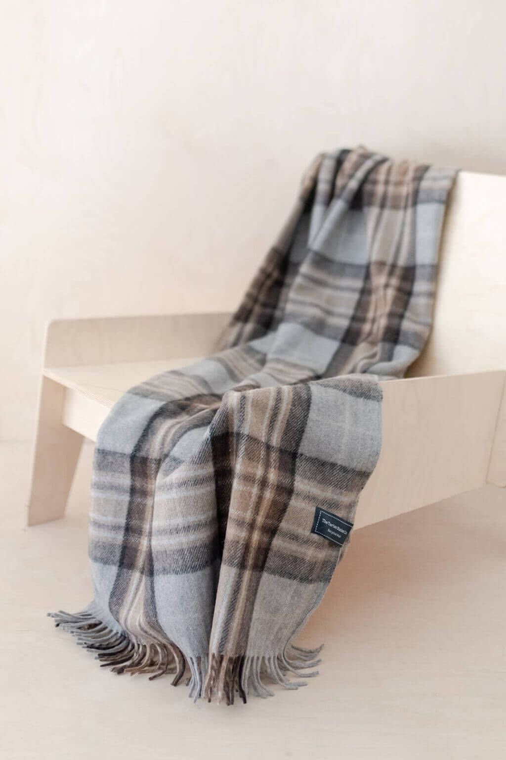 Recycled Wool Knee Blanket in Mackellar Tartan