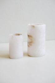 Elegant Alabaster Candle Holder