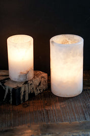 Elegant Alabaster Candle Holder