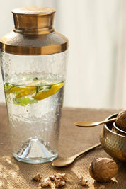 Pebbled Glass Cocktail Shaker