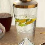 Pebbled Glass Cocktail Shaker