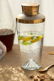 Pebbled Glass Cocktail Shaker