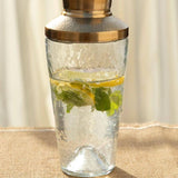 Pebbled Glass Cocktail Shaker