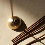 Minimalist Brass Dome Incense Stick Holder