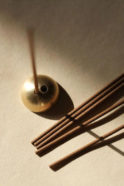 Minimalist Brass Dome Incense Stick Holder