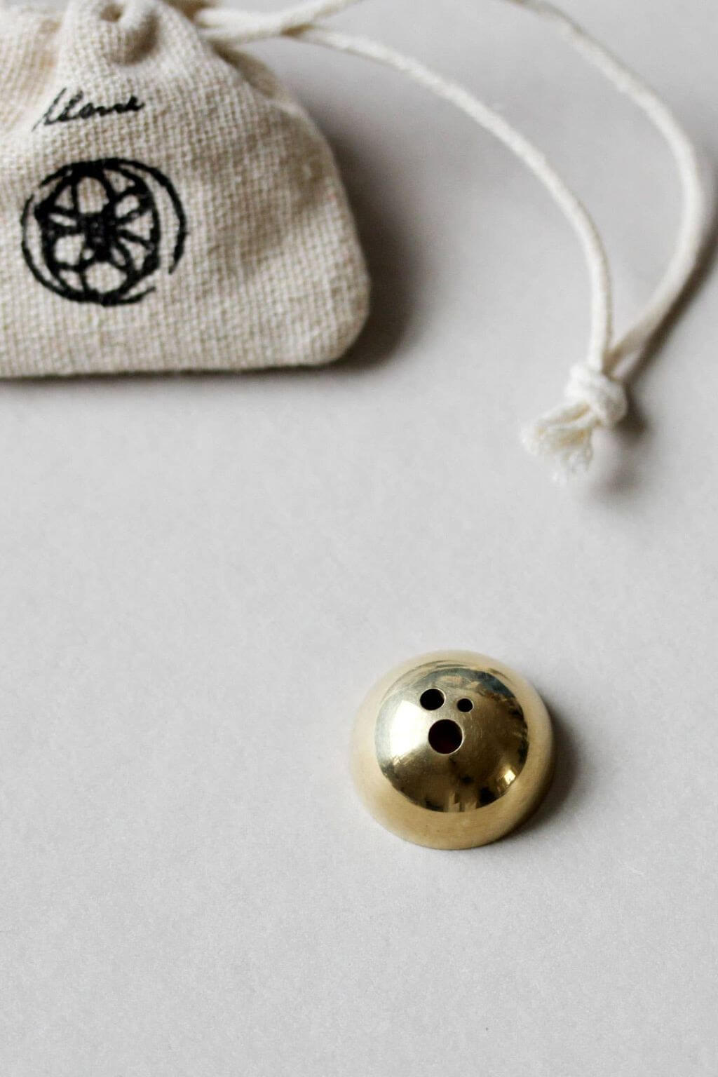 Minimalist Brass Dome Incense Stick Holder