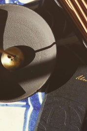 Shibui Raw Black Stoneware Incense Holder