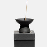 Shibui Raw Black Stoneware Incense Holder