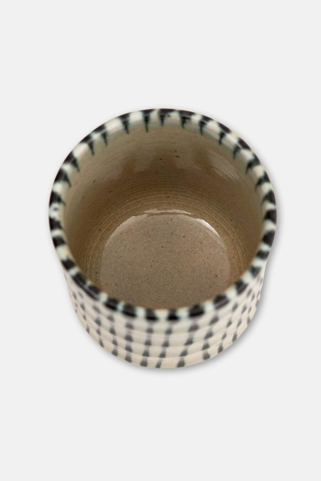 Mino Ware Handmade Striped Japanese Tea Cup