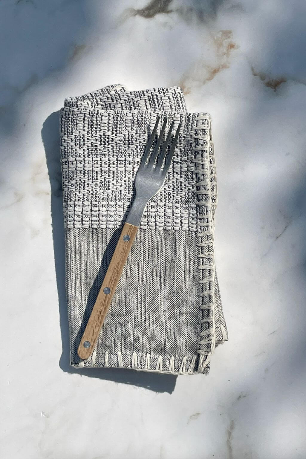 Handwoven Crochet Edge Napkin