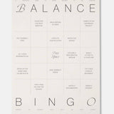 Balance Bingo Pad: a Nostalgic Take on Cultivating Balance