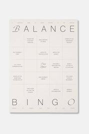 Balance Bingo Pad: a Nostalgic Take on Cultivating Balance