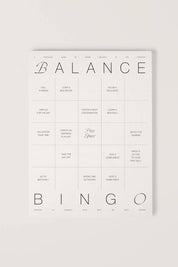 Balance Bingo Pad: a Nostalgic Take on Cultivating Balance