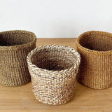 Foliage Storage Plant Basket Set of 3 | Fair Trade + Handwoven