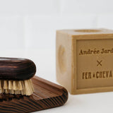 French Heritage Gift Set | Marseille Soap, Ash Nail Brush + Soap Dish Andree Jardin x Fer a Cheval