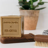 French Heritage Gift Set | Marseille Soap, Ash Nail Brush + Soap Dish Andree Jardin x Fer a Cheval