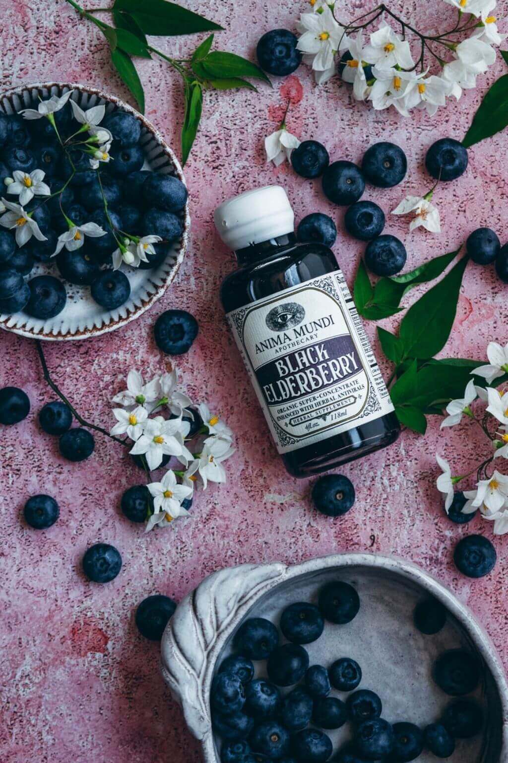 Black Elderberry Syrup, 4 fl. oz Enhanced with Botanical Anti-virals Anima Mundi Apothecary