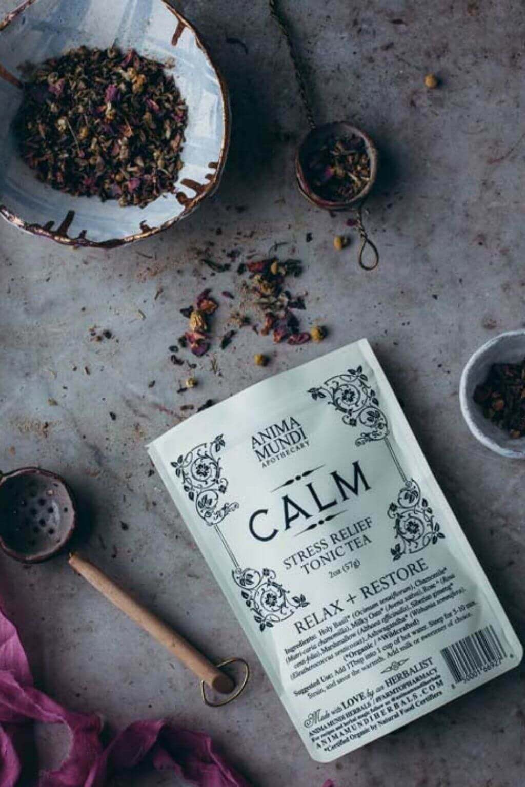 CALM : Stress Relief Tonic Tea Anima Mundi Apothecary