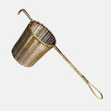 Woven Brass Tea Strainer with Handle