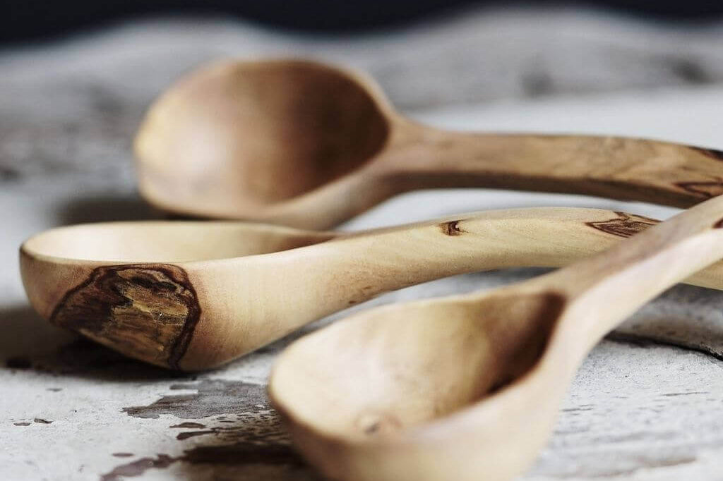 Hand Carved Coffeewood Coffee Spoon Artisan Made